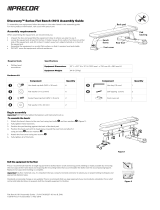 Precor Flat BenchDBR 101 Assembly Guide