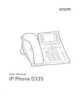 Snom D335 User manual