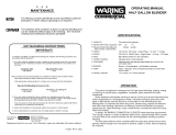 Waring HPB305 User manual