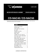 Zojirushi CD-NAC40/50 Owner's manual