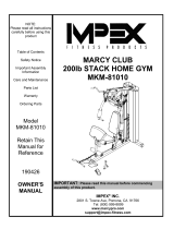 Marcy MKM-81010 Owner's manual