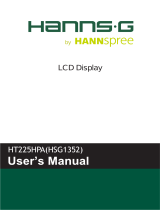 Hannspree HT 225 HPA Touch Monitor User manual