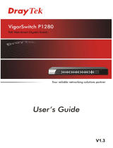 Draytek VigorSwitch P1280 Owner's manual