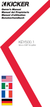Kicker KEY 500.1 Smart Amplifier Owner's manual
