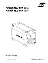 ESAB Fabricator EM 500i User manual