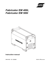ESAB Fabricator EM500i User manual