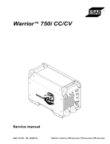ESAB Warrior™ 750i CC/CV User manual