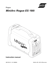 ESAB MiniArc Rogue ES 180i User manual