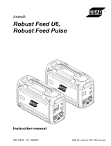 ESAB Robust Feed U6, Robust Feed Pulse User manual