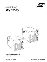 ESAB Mig C3000i - Origo™ Mig C3000i, Aristo® Mig C3000i User manual