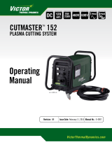 Victor Thermal Dynamics Cutmaster 152 PLASMA CUTTING SYSTEM User manual
