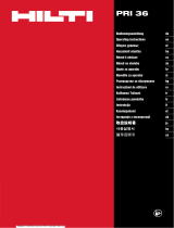 Hilti PRI 36 Operating instructions