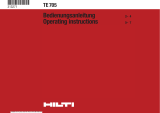Hilti TE 705 Operating instructions