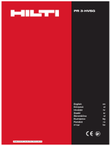 Hilti PR 3-HVSG Operating instructions