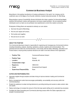 Moog Commercial Business Analyst job description Owner's manual