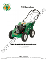 Billy Goat PL1801V User manual