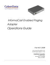 CyberData 011280 Operations Guide