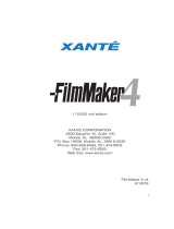 Xanté FilmMaker 4 User manual