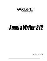 Xanté Accel a Writer 812 User guide