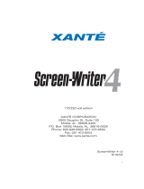 Xanté ScreenWriter 4 User guide