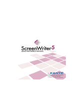 Xanté ScreenWriter 5 Owner's manual