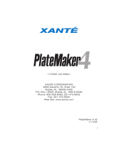Xanté PlateMaker 4 User guide