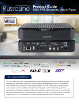 Russound MBX-PRE Wi-Fi Streaming Media Player User guide