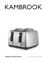 Kambrook Deluxe Collection 4 Slice Toaster Operating instructions