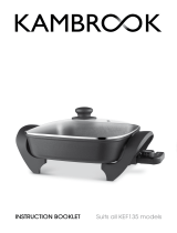 Kambrook Deep Dish Extra Deep Square Frypan Operating instructions