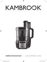 Kambrook Snap & Seal Food Processor Operating instructions