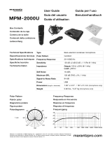 Marantz MPM-2000U User guide