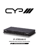 CYP IP-XTREAM-R User manual