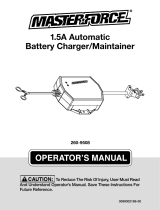 Master-force Masterforce 260-9508 1.5A Automatic Battery Charger/Maintainer MF192 Owner's manual