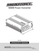 MASTER FORCE 1000W Power Converter User manual