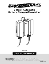 Master Forge Masterforce 260-9510 2-Bank Automatic Battery Charger/Maintainer MF190 Owner's manual