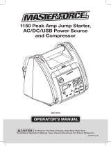 Schumacher Masterforce 260-9518 1150 Peak Amp Jump Starter Owner's manual