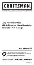 Schumacher Craftsman CMXCESM14143 Jump Starter/Power Pack Owner's manual