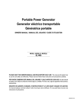 Schumacher Electric SL1460 Portable Power Generator Owner's manual