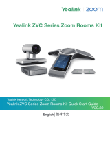 Yealink Yealink ZVC Series Zoom Rooms Kit V30.22 (EN, CN) Quick start guide