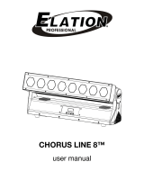 Elation CHORUS LINE 8 User manual
