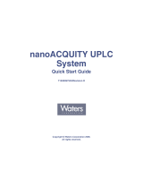 Waters nanoACQUITY UPLC Quick start guide