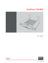 Barco ClickShare CSE-800 User manual