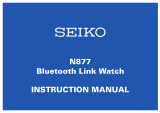 Seiko Bluetooth Link Watch N877 User manual