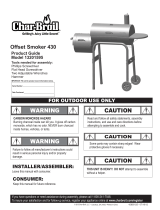 Char-Broil Offset Smoker 430 13201595 User manual