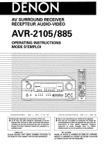 Denon AVR-885 Operating Instructions Manual