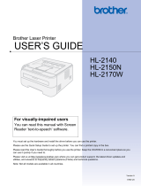 Brother 2170W - HL B/W Laser Printer User manual