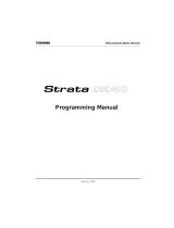 Toshiba Strata AirLink DK40 Programming Manual