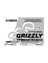Yamaha Grizzly YFM600FWAN Owner's manual