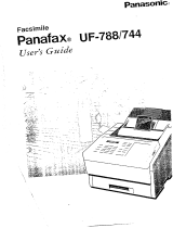 Panasonic uf 744 User manual