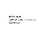 ZTE ZTE-C E520 User manual